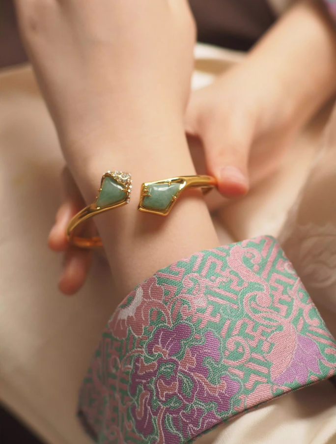 Dongling Jade Cuff Bracelet