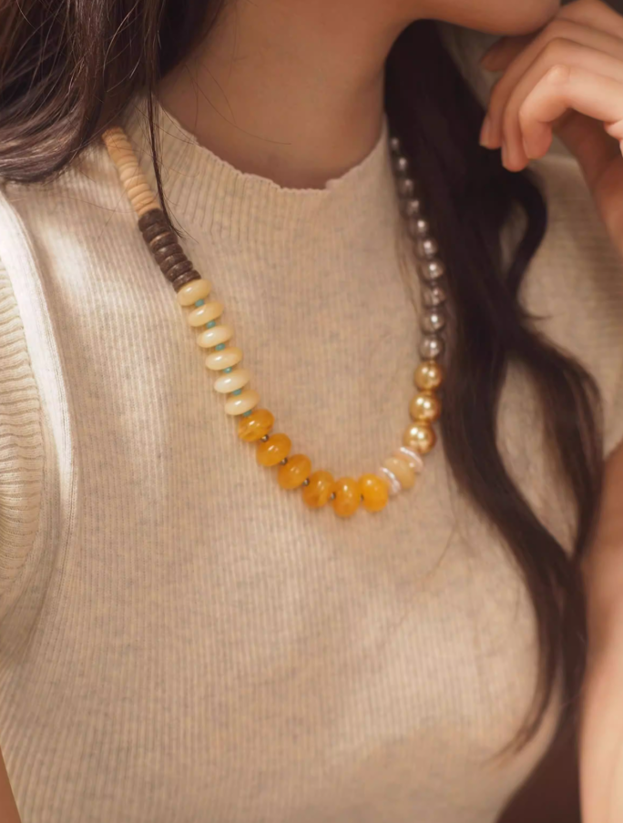 Baroque Multicolor Pearl Necklace