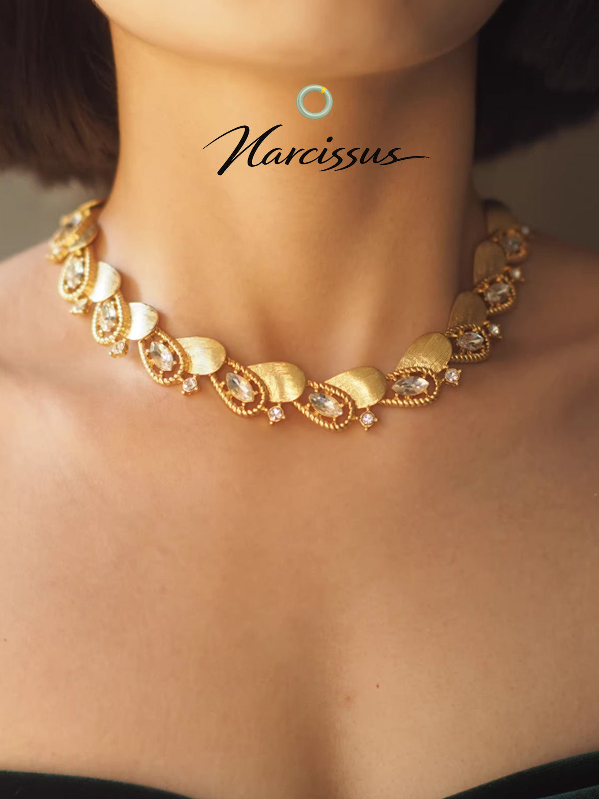 Pearl Jewelry Set with Necklace & Earrings