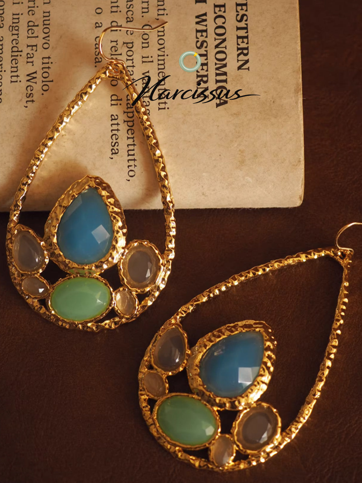 Genius Designer Gem Tassel Earrings