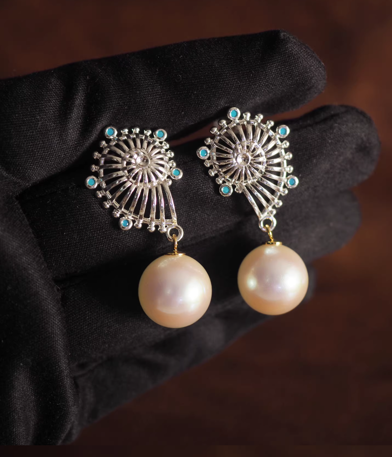 Pearl Drop Artisan Earrings